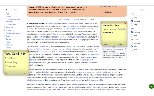 Sticky Notes Everywhere v2.0 :: Place sticky notes anywhere on a webpage and pin them exactly to where you left them.