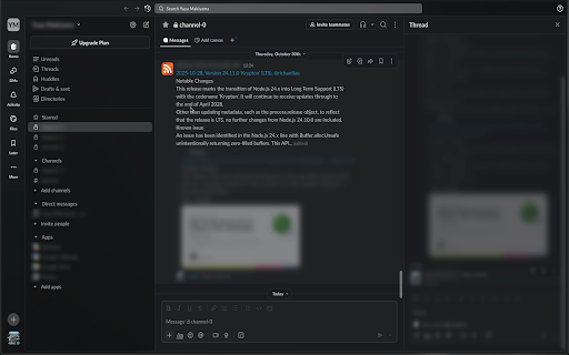 Slack UI Hider :: Blur UI elements in Slack to protect sensitive information during screen sharing or recordings
