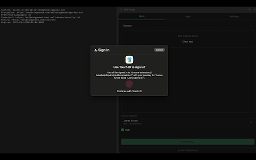 PGP Tools - Encrypt, Decrypt & Sign :: Encrypt, decrypt, sign, and verify messages with PGP. Drag-and-drop files and manage keys.