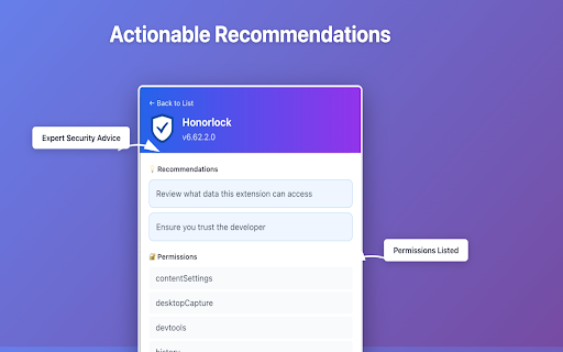 ExtGuard (Alpha) :: Know what your extensions are really doing. Scan installed extensions for privacy risks and get security recommendations.