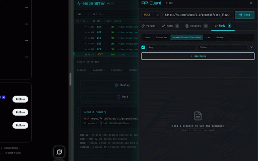 NetSniffer :: Wireshark-inspired network traffic analyzer with cyberpunk FUI