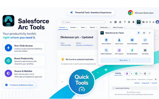 Salesforce Arc tools :: Powerful Salesforce development tools for inspecting data, metadata, and debugging.