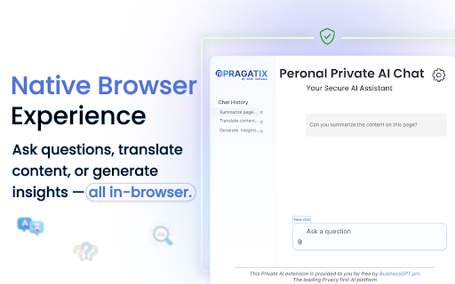 Personal Pragatix - Your Free Private Local AI Assistant Chatbot :: Private AI Chatbot runs an AI model locally in your browser, ensuring full privacy with no internet or data exposure.