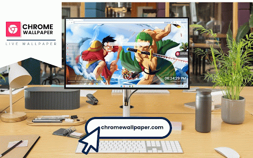 Luffy and Zoro Live Wallpaper :: Luffy and Zoro clash against ocean waves. The captain's elastic attacks and swordsman's blades cut through the air.