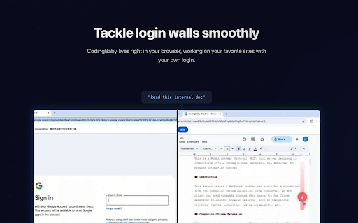 CodingBaby Extension :: Browser control extension for CodingBaby