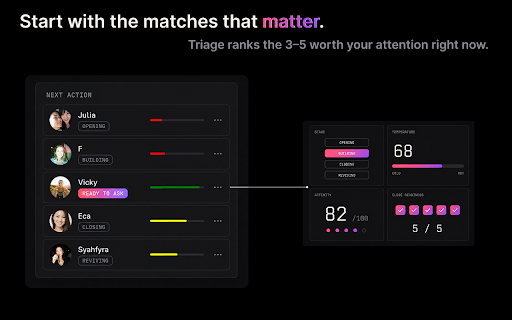 DateIQ: AI Tinder Assistant — Reply Coach & Auto-Swipe :: AI coach for Tinder — framework-based reply suggestions, conversation analysis, and affinity-driven auto-swipe.