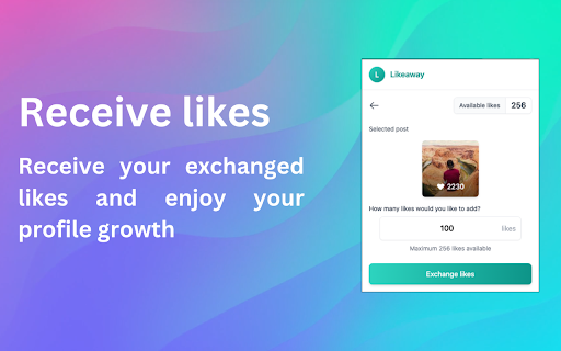 Likeaway | Free Instagram Likes :: Exchange likes and boost your Instagram account. Get free likes on any post. Your personal Like Exchange. Like 4 Like.