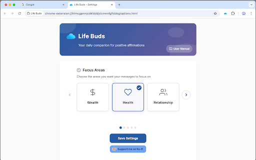 Life Buds :: Your daily companion for positive affirmations and goal reminders