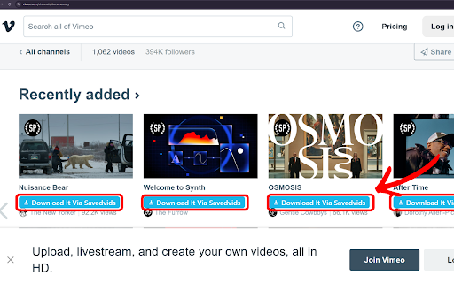 Vimeo Video Downloader - HD Video & Thumb Saved :: Download Vimeo videos in multiple resolutions with ease. Download videos with just one click.