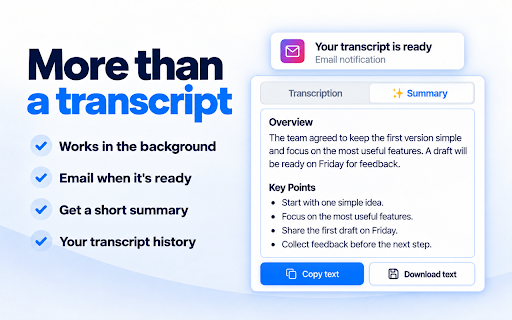 Audio to Text Transcription :: Use Audio to Text Transcription to transcribe audio to text from mic, tab, or file — powered by Groq and Whisper AI