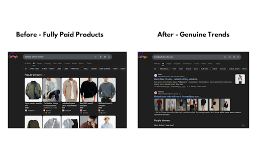 Google Search Sponsorlink Remover And Customizer :: This extension gives you the ability to customize how your Google search results look like.