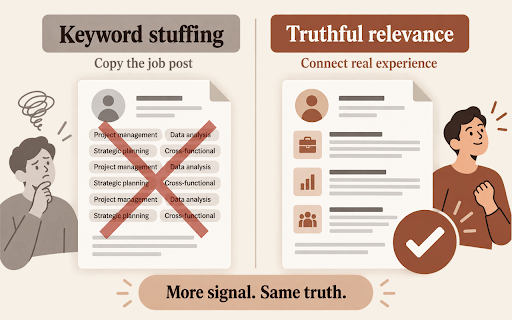Rezzie :: Tailor a truthful, job-specific resume from the job page you are viewing using your saved Rezzie resumes and credits.