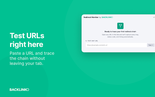Redirect Monitor by Backlinko :: Monitor and audit URL redirect chains with detailed timing, headers, and SEO insights.