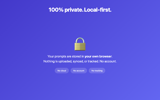 PromptStash: AI Prompt Manager for ChatGPT, Claude & Gemini :: Save, organize & insert your AI prompts in one keystroke. A fast, private, local-first prompt manager for ChatGPT, Claude & Gemini.