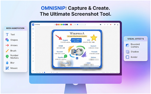 OmniSnip :: Powerful web screenshot tool - Multiple capture modes, rich annotation features and privacy protection