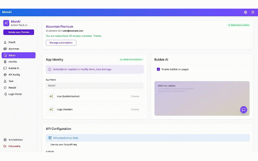 MonAI :: AI Page Assistant: analyze, summarize, extract data from any web page. Helps with AppSheet formulas too. Dev by Sylvenson.