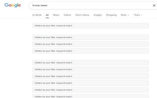 Quiet Filter – Block Porn, Politics & Online Noise :: Filter Google Search and YouTube content with optional Parent Lock. Matching Shorts are blurred or collapsed.