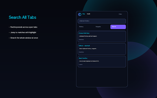 ClipVault :: Smart clipboard history and text snippet manager