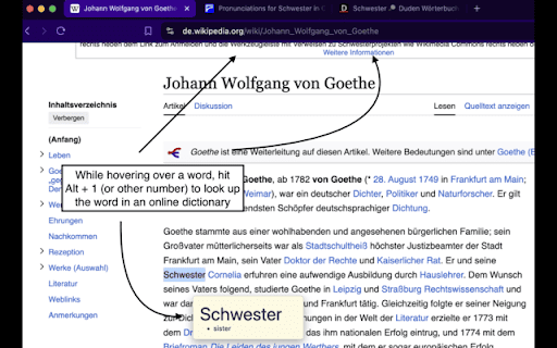 Überwort: German - English Dictionary :: Great tool for learning German.