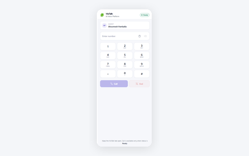 VioTalk Dialer :: Place and hang up VioTalk phone calls from Chrome using your open VioTalk web session.