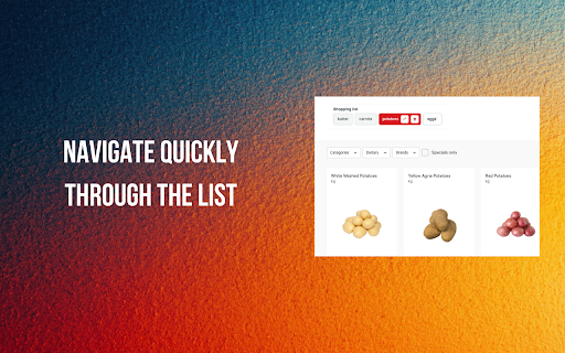 Supermarket list helper :: Paste a shopping list on supported NZ supermarket sites and turn each item into a searchable pill.