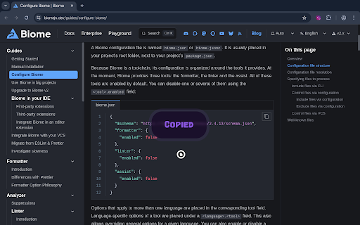 Code Copy :: Click code blocks to copy. Hold Alt and click any element to copy its text.