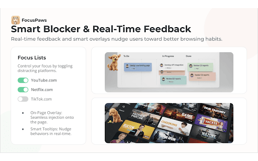 FocusPaws :: A friendly FocusPaws companion that helps you stay on task.