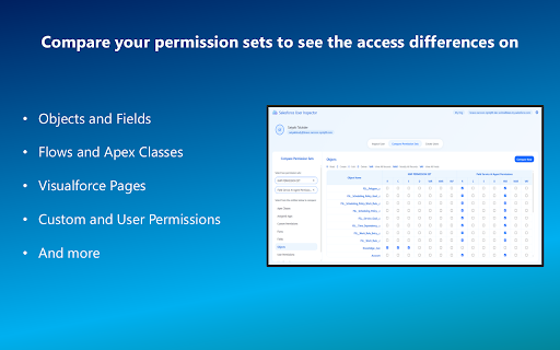 Salesforce User Inspector :: Productivity tool that allows you to inspect users present, and their accesses, in your Salesforce org.