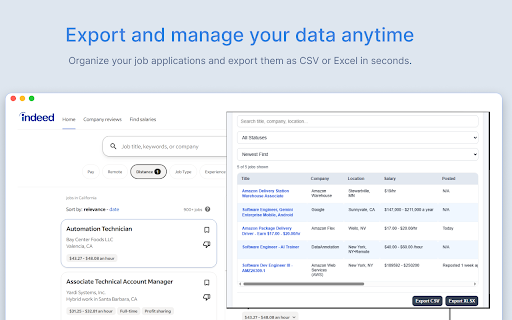Jobby - Job Application Tracker :: Track job applications from LinkedIn and Indeed or add them manually. Organize, filter, and export your jobs locally.