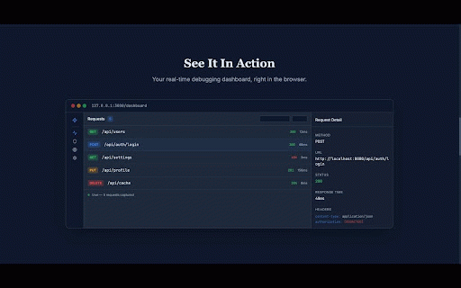Intercept API: Localhost Tunnel & Debugger :: Debug, replay & mock localhost API requests, test webhooks, and share your local server via a secure tunnel — right from Chrome.