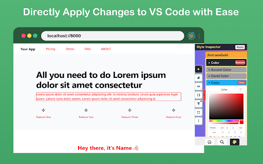 TweakSync :: TweakSync lets you style web elements in real-time from Chrome and sync changes with VS Code for a smooth development experience.