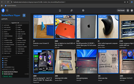 Marketplace Flipper :: Monitors Facebook Marketplace for new listings