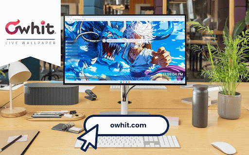 Luffy vs Kaido One Piece Live Wallpaper :: Epic battle scene with Luffy confronting massive blue dragon Kaido against bright sky backdrop.