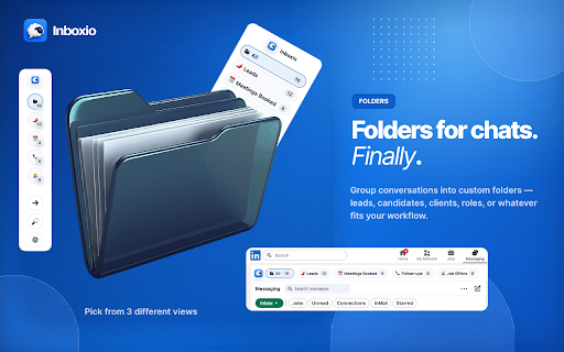 Inboxio - AI replies, Folders, Tags & Snippets for LinkedIn Messaging :: Boost LinkedIn messaging with AI replies, folders, tags, and snippets. Built for recruiters and sales professionals.