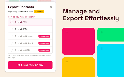 CherryPick: Master Your LinkedIn Network :: Tag, organize, and export LinkedIn contacts effortlessly with CherryPick - your key to effective network management and engagement.