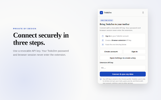 TodoZen — Tasks & Journal :: Keep TodoZen open beside your current tab for tasks, goals, habits, and journal.