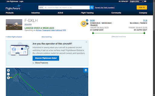 FlightAware → SimBrief Converter :: Adds a button on FlightAware pages to generate SimBrief flight plan links.