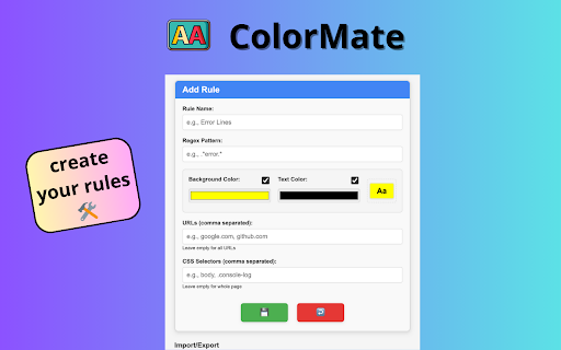 ColorMate :: Colorize text lines on websites based on custom rules