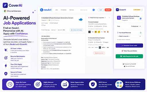 CoverAI :: Generate Cover Letters directly from LinkedIn and Indeed.
