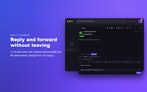 Mail Checker for Proton Mail :: Read, write and manage Proton Mail without opening a tab. Attachments, calendar RSVP, notifications, multi-account.