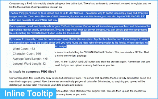 Word Counter Plus :: Real-time word and character counter extension. Tooltip, panel, and Alt+X popup support.