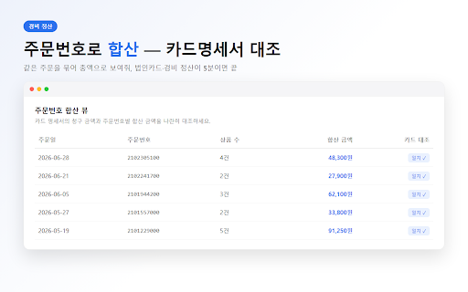 쿠팡 가계부 — 주문내역 엑셀 추출 & 지출 분석 :: 쿠팡 주문내역을 클릭 한 번으로 추출해 자동 분류된 지출 리포트로. 서버 전송 없음, 내 브라우저에만 저장.