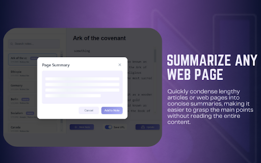 Notescribe :: AI Powered Note Taking Extension on chrome sidebar