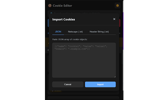 Cookie Editor for Chrome :: Professional cookie editor for developers. Create, edit, delete, import, and export cookies with ease.