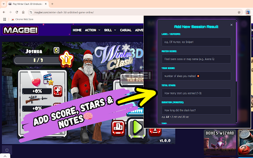 Winter Clash 3D Unblocked 🎅🔫 Game Launcher & Independent Results Tracker :: Play Winter Clash 3D online free, unblocked—launch the shooter instantly and track match scores & stars like Santa's squad!