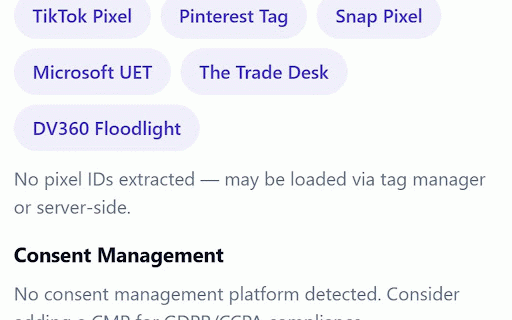 PageRay - Instant Landing Page Auditor :: One-click landing page audit: SEO, AI SEO, speed metrics, pixel detection & tech Stack.