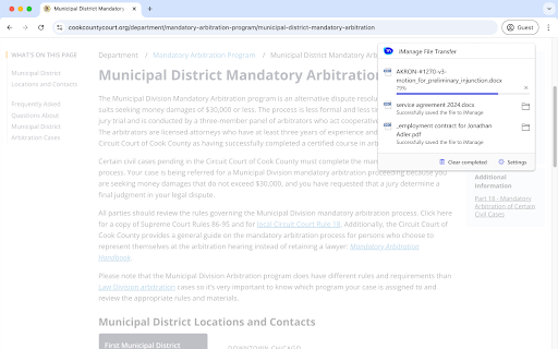 iManage File Transfer :: iManage File Transfer enables knowledge workers to upload and download documents seamlessly between any website and iManage.