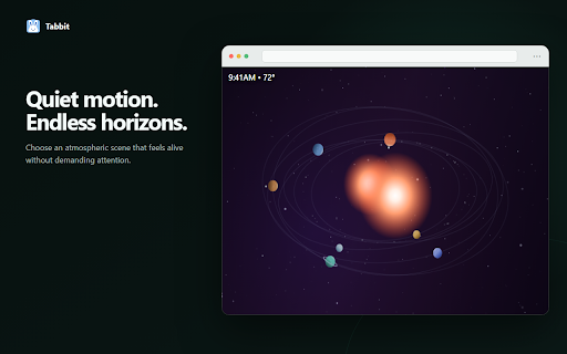 Tabbit: New Tab Page :: Customize every new tab with animated scenes, curated images, local weather, and a calm, personalized space for your day.