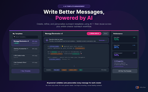 KOLFlow: TikTok Creator Outreach & Influencer CRM :: Find, message, and manage TikTok creators in one place — organize KOLs, track outreach, and scale influencer collaborations.