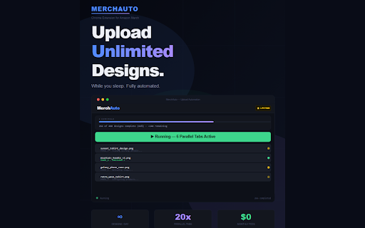 MerchAuto: Upload Automation :: Automate Amazon Merch on Demand product uploads